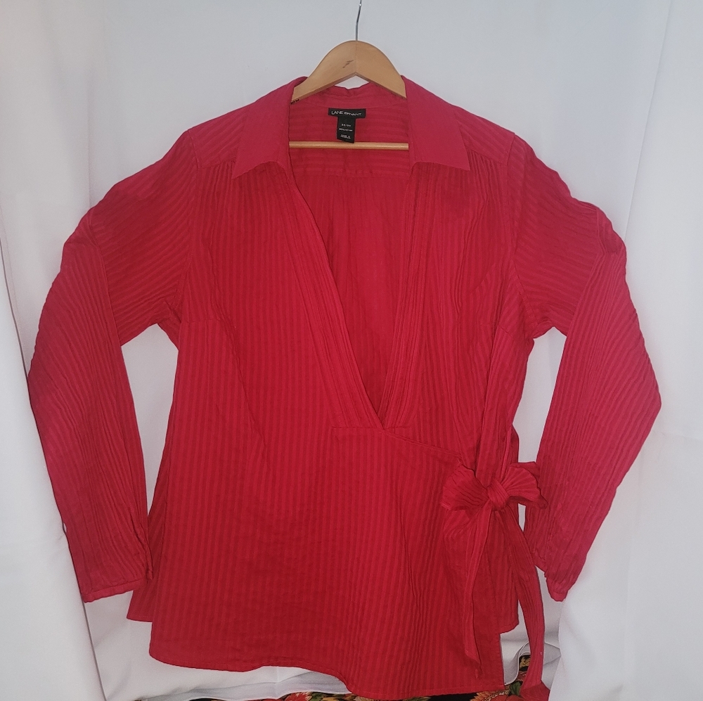 Cherry Red Lane Bryant shirt